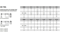 DIN 7984 A2 Zylinderschrauben mit Innensechskant, niedriger Kopf - Abmessung: M 24 x 80, Inhalt:  10 Stück