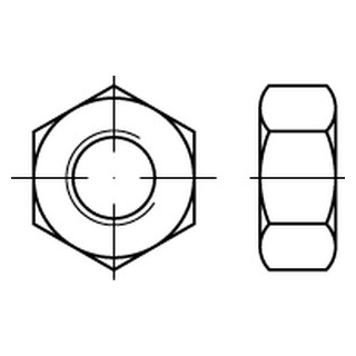 ISO 8673 A4  Sechskantmutter, ISO-Typ 1 mit metrischem Feingewinde - Abmessung: M 8 x 1, Inhalt:  100 Stück