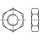 ISO 8675 A4  Niedrige Sechskantmuttern mit Fase und metrischem Feingewinde - Abmessung: M 10 x 1, Inhalt:  100 Stück