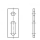 Artikel 9035 A2  Adapterbleche, 1 Rundloch 11 mm + 1 Langloch 11 mm - Abmessung: 82 x 40 x 11/11, Inhalt:  25 Stück