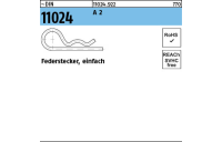 DIN 11024 A 2 Federstecker, einfach - Abmessung: 2, Inhalt: 25 Stück