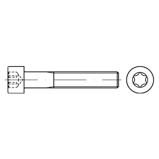 ISO 14579 A4 Zylinderschrauben mit Innensechsrund  - Abmessung: M 4 x 55, Inhalt:  200 Stück