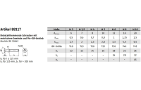 Artikel 88117 A2 Senkkopf-Sicherheitsschrauben mit ISR + Pin - Abmessung: 8 x 100, Inhalt: 100 Stück