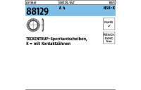 Artikel 88129 A 4 Form K TECKENTRUP-Sperrkantscheiben NSK mit Kontaktzähnen - Abmessung: NSK-K 12, Inhalt: 500 Stück